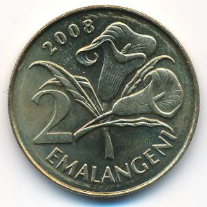 Свазиленд, 2 эмалангени (2008 г.)