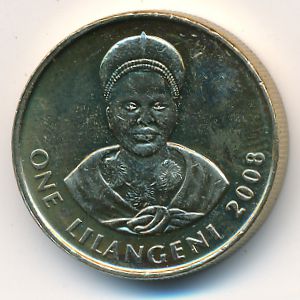 Свазиленд, 1 лилангени (2008 г.)