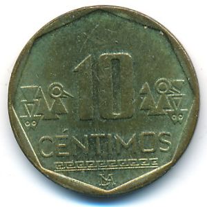Перу, 10 сентимо (2004 г.)