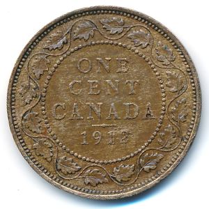Канада, 1 цент (1912 г.)