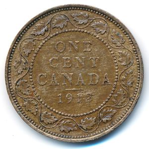 Canada, 1 cent, 1912