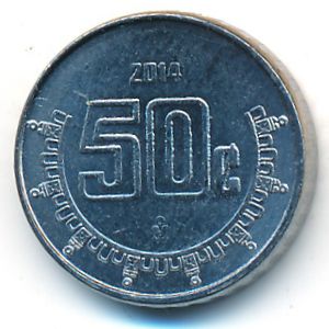 Mexico, 50 centavos, 2014