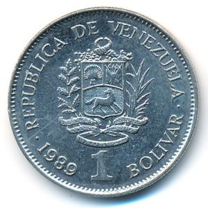 Венесуэла, 1 боливар (1989 г.)
