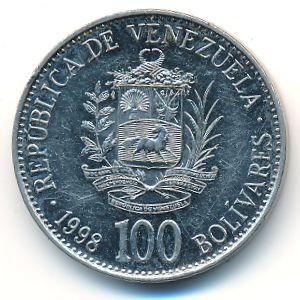 Венесуэла, 100 боливар (1998 г.)