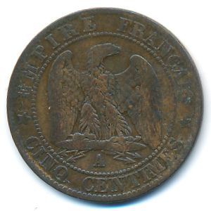 Франция, 5 сентим (1861 г.)