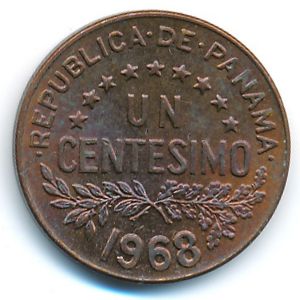 Panama, 1 centesimo, 1968