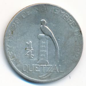 Гватемала, 1/4 кетсаля (1925 г.)