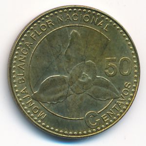 Guatemala, 50 centavos, 2012