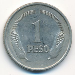 Colombia, 1 peso, 1974