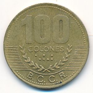 Costa Rica, 100 colones, 2000