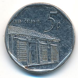 Cuba, 5 centavos, 1996