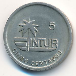 Cuba, 5 centavos, 1989