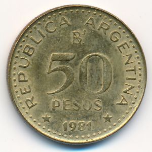 Argentina, 50 pesos, 1981