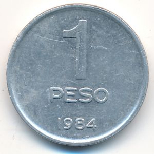 Аргентина, 1 песо (1984 г.)