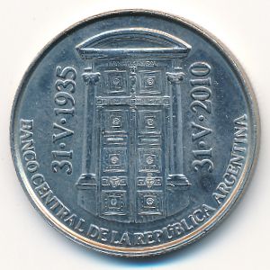 Аргентина, 2 песо (2010 г.)