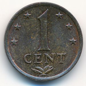 Антильские острова, 1 цент (1975 г.)