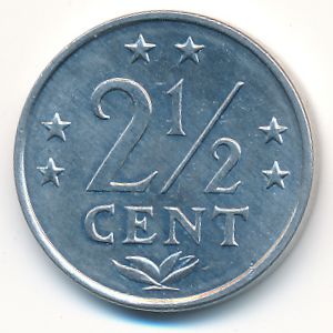 Антильские острова, 2 1/2 цента (1985 г.)