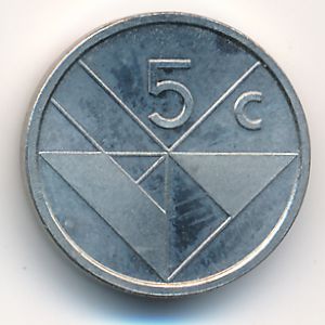 Аруба, 5 центов (1987 г.)