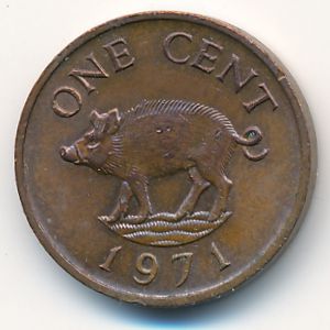 Bermuda Islands, 1 cent, 1971