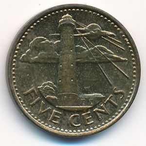 Барбадос, 5 центов (2012 г.)