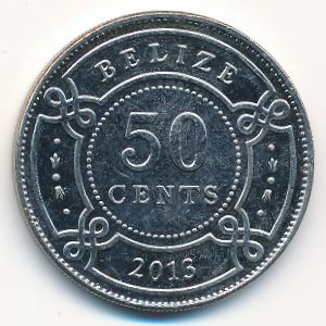 Belize, 50 cents, 2013