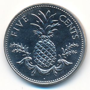 Bahamas, 5 cents, 2005