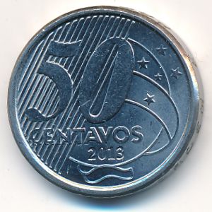 Бразилия, 50 сентаво (2013 г.)