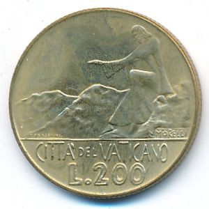 Ватикан, 200 лир (1978 г.)