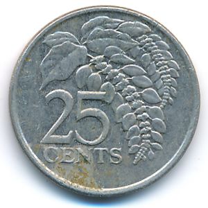 Тринидад и Тобаго, 25 центов (2007 г.)