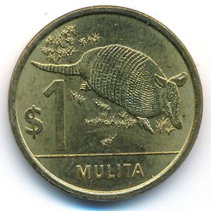 Uruguay, 1 peso, 2012