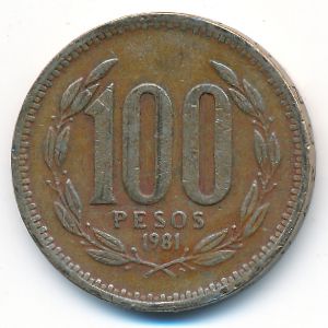 Чили, 100 песо (1981 г.)