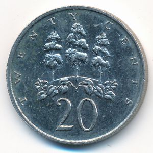 Ямайка, 20 центов (1989 г.)