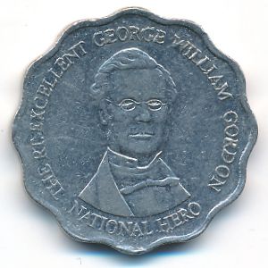 Jamaica, 10 dollars, 1999