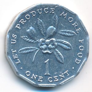 Ямайка, 1 цент (1990 г.)