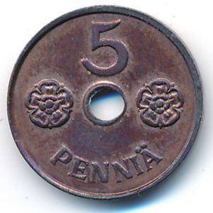 Финляндия, 5 пенни (1943 г.)