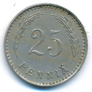 Finland, 25 pennia, 1921