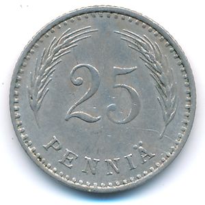 Finland, 25 pennia, 1926