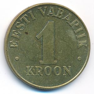 Estonia, 1 kroon, 1998