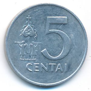 Литва, 5 центов (1991 г.)