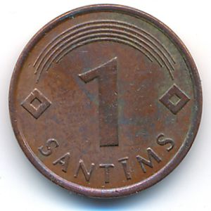 Латвия, 1 сантим (1997 г.)