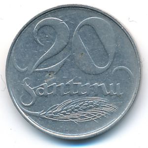 Латвия, 20 сантим (1922 г.)