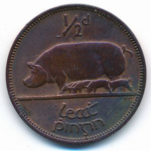 Ireland, 1/2 penny, 1942