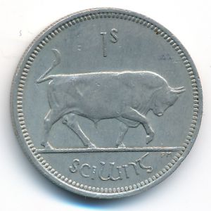 Ireland, 1 shilling, 1966