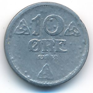Норвегия, 10 эре (1942 г.)