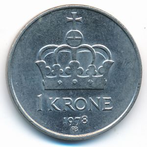 Норвегия, 1 крона (1978 г.)