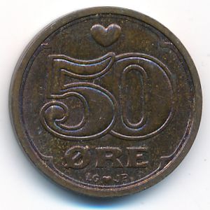 Дания, 50 эре (1993 г.)