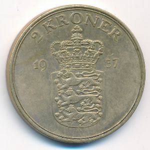 Дания, 2 кроны (1957 г.)