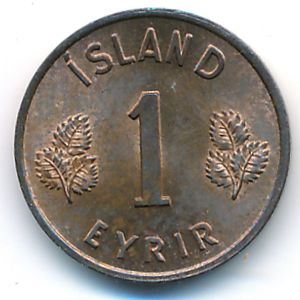 Исландия, 1 эйрир (1958 г.)