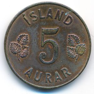 Iceland, 5 aurar, 1963