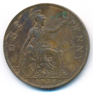 Великобритания, 1 пенни (1934 г.)